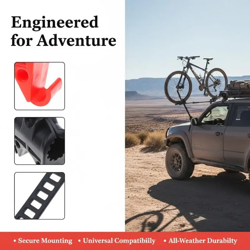 2pcs Car Bike Rack Roof Mount Clamp Bracket Universal Anti Slip Sturdy Bicycle Carrier for City Commuting
2pcs Car Bike Rack Roof Mount Clamp Bracket Universal Anti Slip Sturdy Bicycle Carrier for City Commuting
