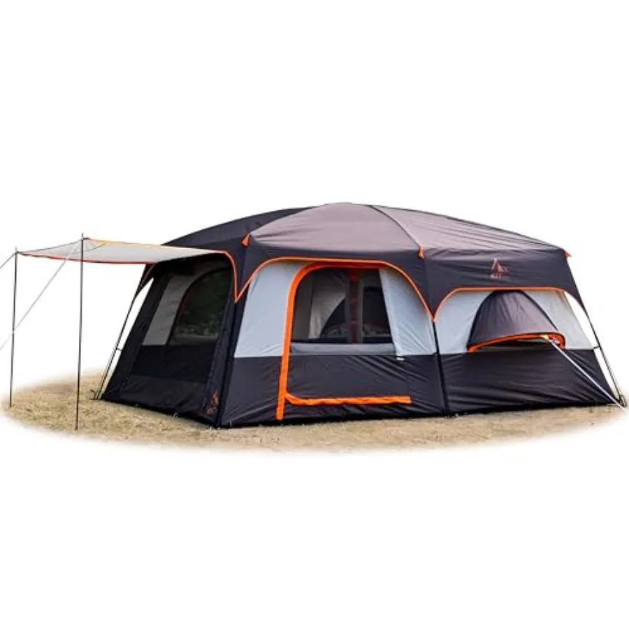 Extra Large Tent 12-14 Person Family Cabin Tent with 2 Bay Windows 2 Rooms 3 Doors 3 Windows Mesh Waterproof Straight Wall Doub
Extra Large Tent 12-14 Person Family Cabin Tent with 2 Bay Windows 2 Rooms 3 Doors 3 Windows Mesh Waterproof Straight Wall Doub