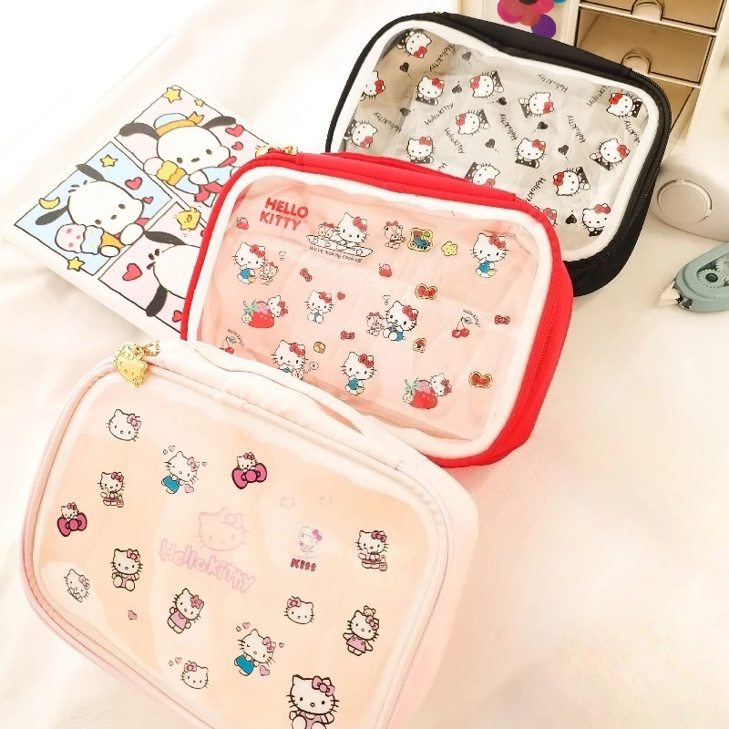 Hello Kitty Makeup Bag Cute Cartoon Transparent Storage Bag Large Capacity Waterproof Portable Travel Women Products Wholesale
Hello Kitty Makeup Bag Cute Cartoon Transparent Storage Bag Large Capacity Waterproof Portable Travel Women Products Wholesale