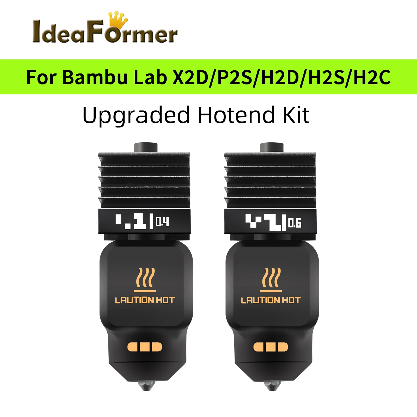 High Flow For Bambu Lab P2S H2D H2S H2C X2D Hotend 0.4 0.6 Fast Printing Hot End Upgrade Quick Swap Bambulab P2S Nozzle Assembly
High Flow For Bambu Lab P2S H2D H2S H2C X2D Hotend 0.4 0.6 Fast Printing Hot End Upgrade Quick Swap Bambulab P2S Nozzle Assembly