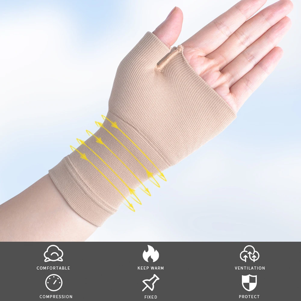 1 Pair Wrist Support Sleeves - Carpal Tunnel Relief, Sports & Workout Brace - Improve Circulation & Wrist Stability
1 Pair Wrist Support Sleeves - Carpal Tunnel Relief, Sports & Workout Brace - Improve Circulation & Wrist Stability