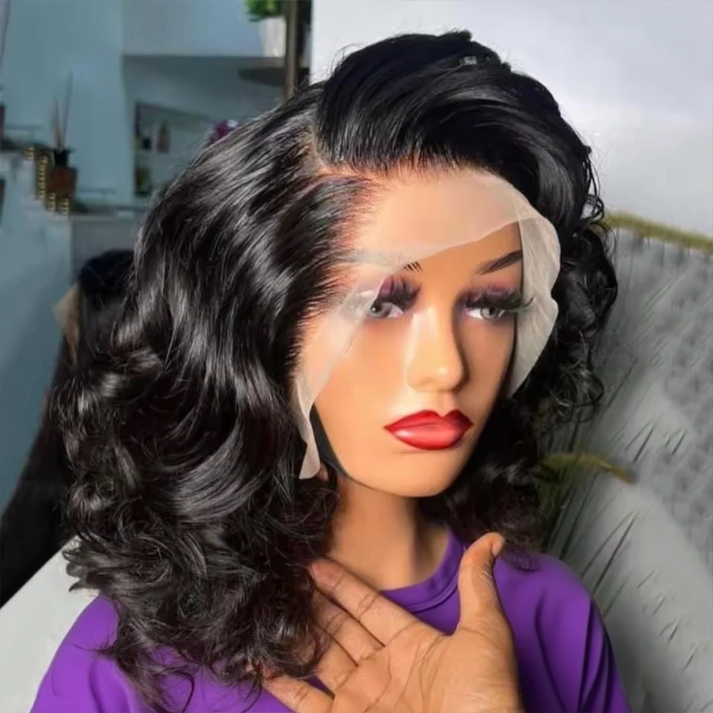 Body Wave 100% Human Hair Transparent 13x4 13x6 HD Lace Frontal Wigs Brazilian 250% Density Short Bob Lace Front Wigs No Glue 7x5 Glueless 16 Inch Wigs For Women With Baby Hair
Body Wave 100% Human Hair Transparent 13x4 13x6 HD Lace Frontal Wigs Brazilian 250% Density Short Bob Lace Front Wigs No Glue 7x5 Glueless 16 Inch Wigs For Women With Baby Hair