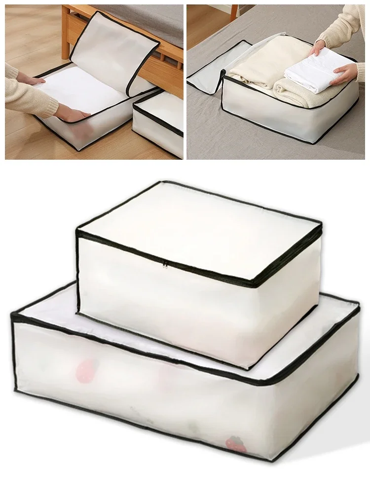 Storage Bag Clothes large Storage Boxes For Suit Coat Quilt Clothing Multifunctional Translucent Dust-proof Organizer Bedroom
Storage Bag Clothes large Storage Boxes For Suit Coat Quilt Clothing Multifunctional Translucent Dust-proof Organizer Bedroom