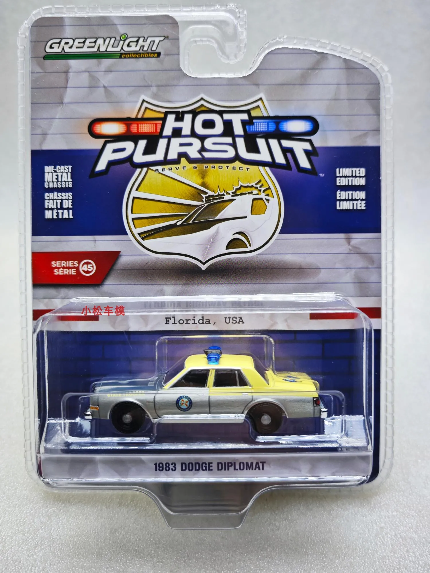 GreenLight 1:64 1983 Dodge Diplomat - Florida Highway Patrol State Mounted Police Varnish Alloy Car Model Market Ornament Collec
GreenLight 1:64 1983 Dodge Diplomat - Florida Highway Patrol State Mounted Police Varnish Alloy Car Model Market Ornament Collec