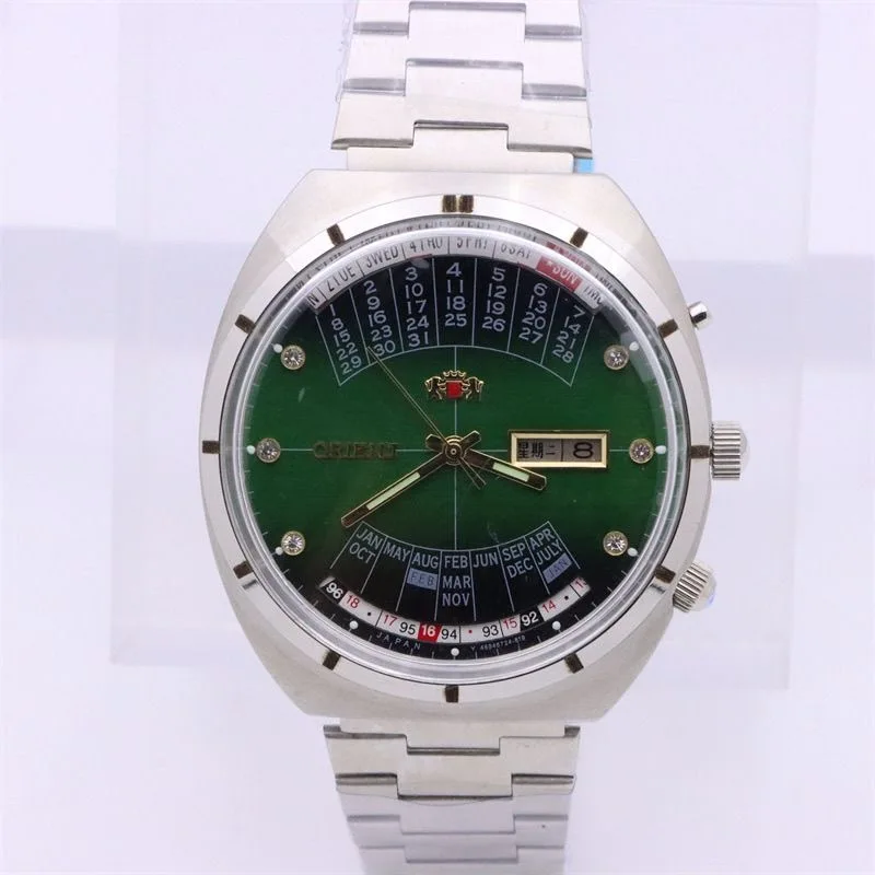 Series Automatic Mechanical Unisex Watch Orient Rotating Large Dial Fully Functional Stainless Steel Japanese Movement
Series Automatic Mechanical Unisex Watch Orient Rotating Large Dial Fully Functional Stainless Steel Japanese Movement