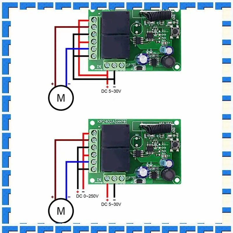 ABNG 2X 433Mhz Remote Control Switch Wireless Relay 2CH Module RF Transmitter DC 5V 12V 24V 30V For Garage Door Light Lamp
ABNG 2X 433Mhz Remote Control Switch Wireless Relay 2CH Module RF Transmitter DC 5V 12V 24V 30V For Garage Door Light Lamp
