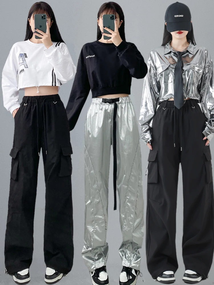 Shiny Modern Street Dance Performance Costume Women's Adult Jazz Dance Outfit Lala Team Stage Costume Trendy Polyester
Shiny Modern Street Dance Performance Costume Women's Adult Jazz Dance Outfit Lala Team Stage Costume Trendy Polyester