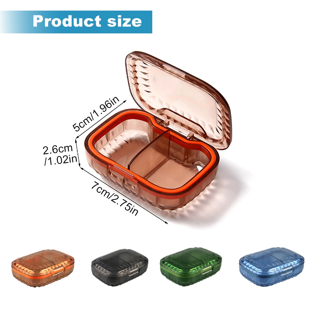 2 Compartment Small Pill Box, Moisture Proof Case, Travel Organizer for Pocket Purse, Daily Portable Medicine Vitamin Container
2 Compartment Small Pill Box, Moisture Proof Case, Travel Organizer for Pocket Purse, Daily Portable Medicine Vitamin Container