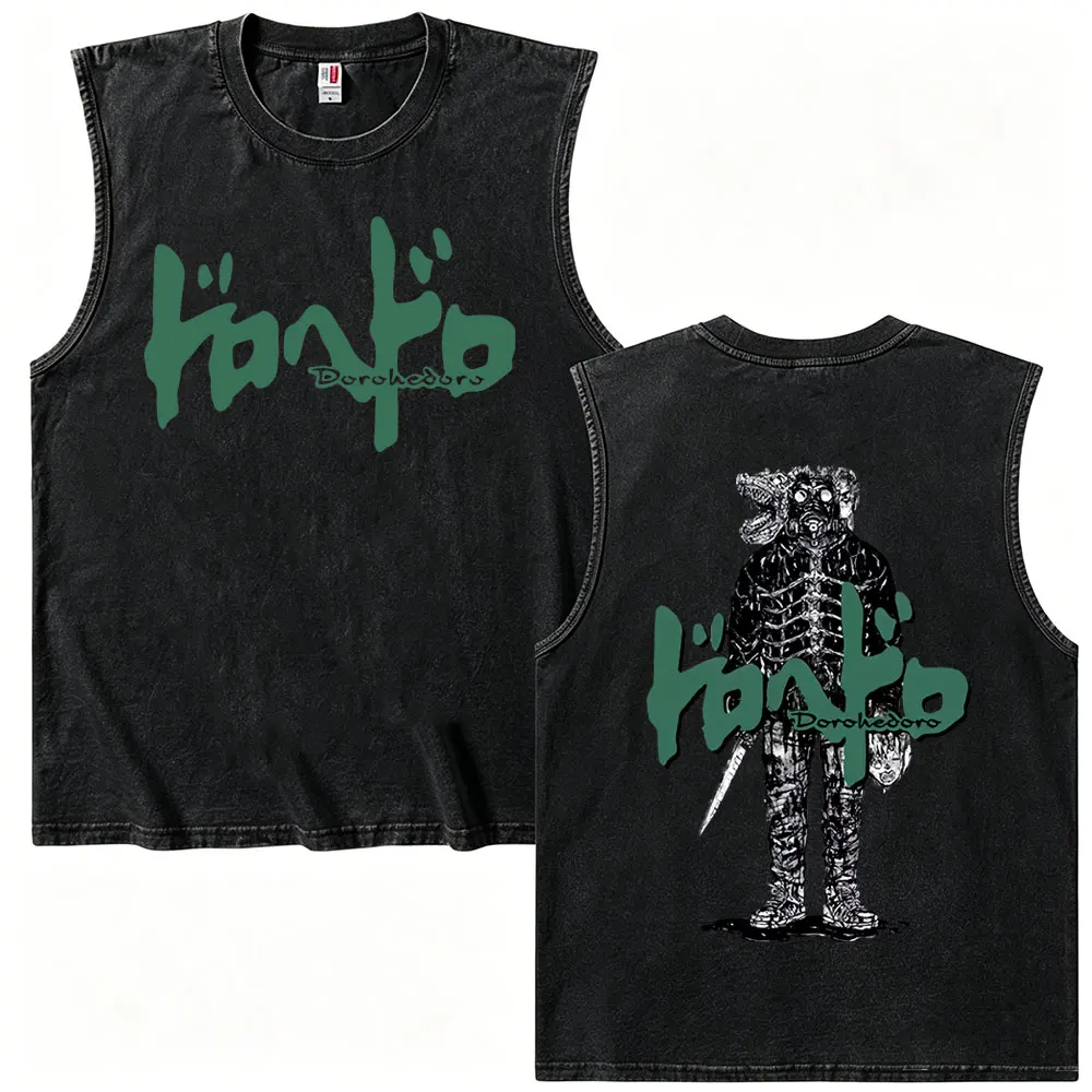 Anime Dorohedoro Kaiman Vintage Washed Tank Tops Men Women Gothic Manga Rock T Shirt Male Summer Oversized Sleeveless T-shirts
Anime Dorohedoro Kaiman Vintage Washed Tank Tops Men Women Gothic Manga Rock T Shirt Male Summer Oversized Sleeveless T-shirts