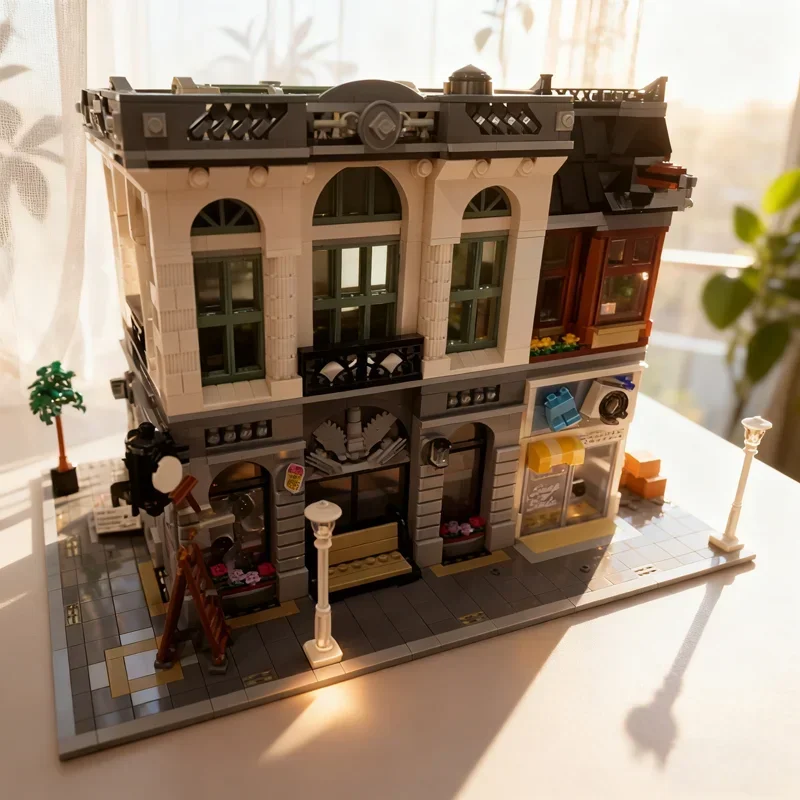 4446pcs MOC The Great Brick Bank Modulared Model Building Festival Gifts Blocks Toys Assemble DIY Idea Education Birthday
4446pcs MOC The Great Brick Bank Modulared Model Building Festival Gifts Blocks Toys Assemble DIY Idea Education Birthday