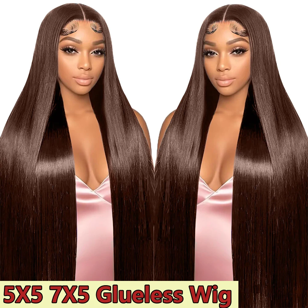 #4 Dark Brown Straight Human Hair Wigs Wear Go Glueless Wig Preplucked Chocolate Brown Ready To Go HD Lace Front Human Hair Wigs
#4 Dark Brown Straight Human Hair Wigs Wear Go Glueless Wig Preplucked Chocolate Brown Ready To Go HD Lace Front Human Hair Wigs