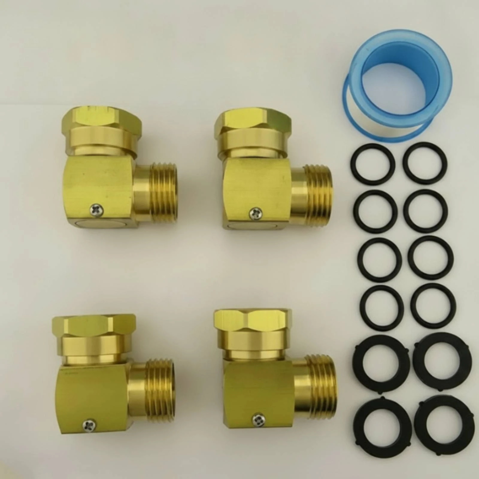 4 Pieces Right Angle Brass Fitting 90 Degree Hose Elbow Connector Hose Elbow Threaded Right Angle Connector Corrosion Resistant
4 Pieces Right Angle Brass Fitting 90 Degree Hose Elbow Connector Hose Elbow Threaded Right Angle Connector Corrosion Resistant