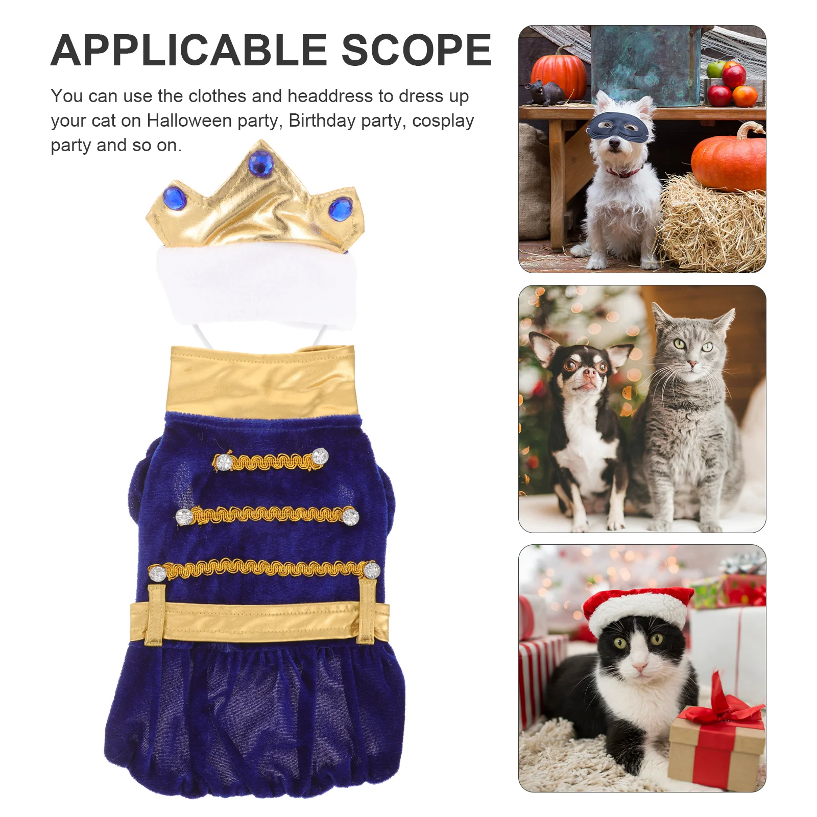 Costume for Dog Small Clothes Puppy Costumes Halloween Pet Cosplay Apparel Outfits
Costume for Dog Small Clothes Puppy Costumes Halloween Pet Cosplay Apparel Outfits