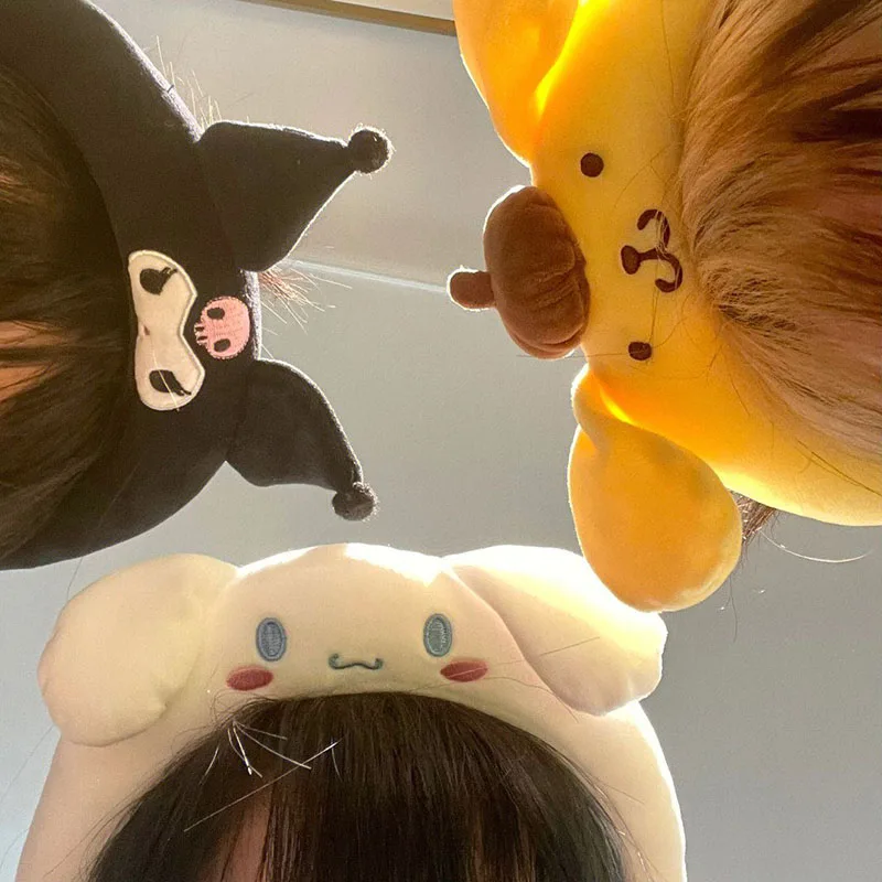 Kawaii Sanrioed Hair Accessories Plush Toy Kuromi My Melody Cinnamoroll Pompom Purin Cartoon Cute Hair Band Gift for Girls
Kawaii Sanrioed Hair Accessories Plush Toy Kuromi My Melody Cinnamoroll Pompom Purin Cartoon Cute Hair Band Gift for Girls