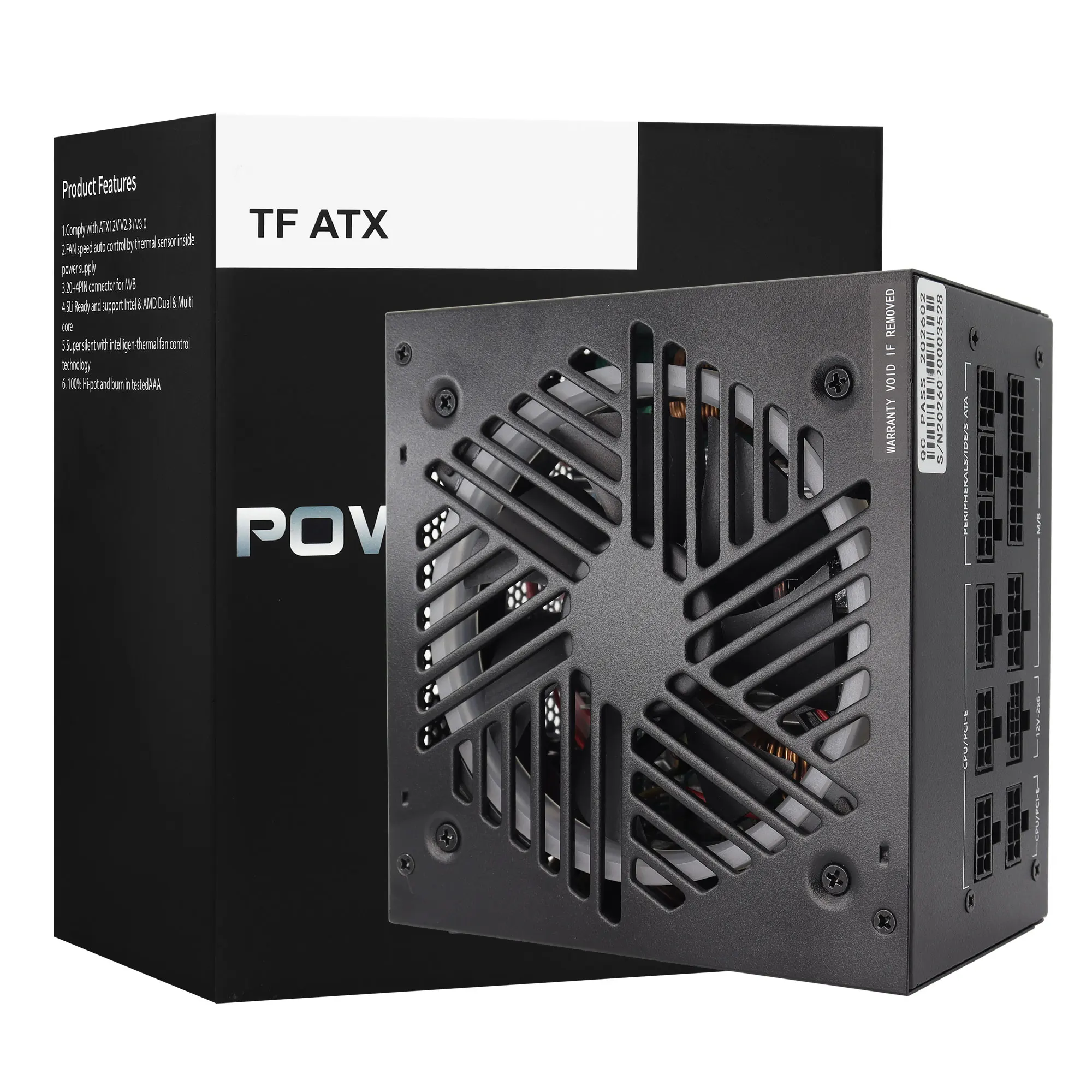 850W Power Supply 80 PLUS GOLD Full Vlotage RGB Lighting Active PFC Full Modular 13CM Hydraulic Bearing Fan For PC and Gaming
850W Power Supply 80 PLUS GOLD Full Vlotage RGB Lighting Active PFC Full Modular 13CM Hydraulic Bearing Fan For PC and Gaming