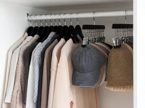 Cedar Wood Clothing Hangers With Detachable Hat Organizer And Multi-Clip Hooks, 10-Pack Set
Cedar Wood Clothing Hangers With Detachable Hat Organizer And Multi-Clip Hooks, 10-Pack Set