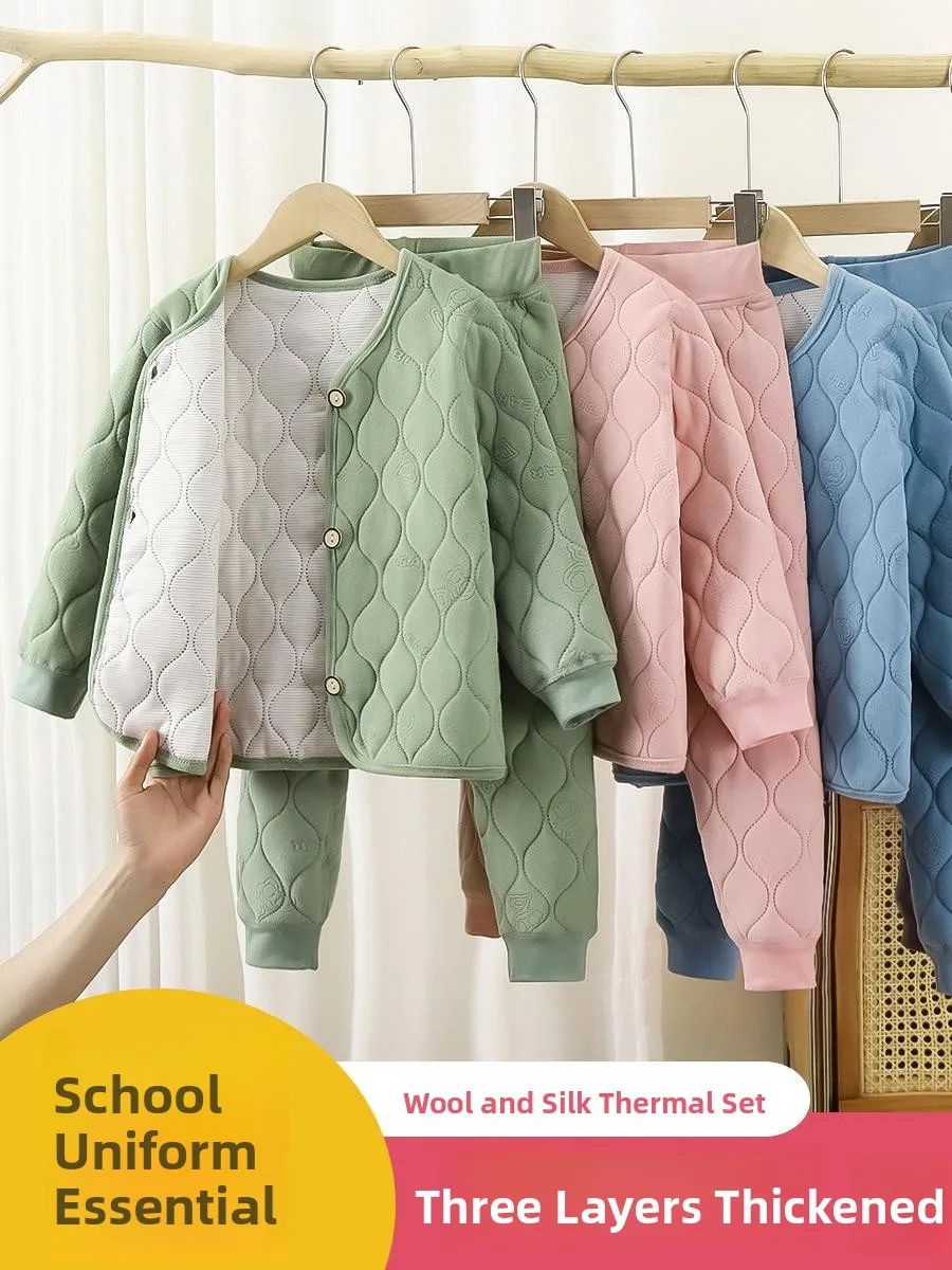 Thiened Flannel Children's School orm Underwear Autumn Pants Men's Sle Warmth Innerwear Set Cotton Long Sve round ...
Thiened Flannel Children's School orm Underwear Autumn Pants Men's Sle Warmth Innerwear Set Cotton Long Sve round ...