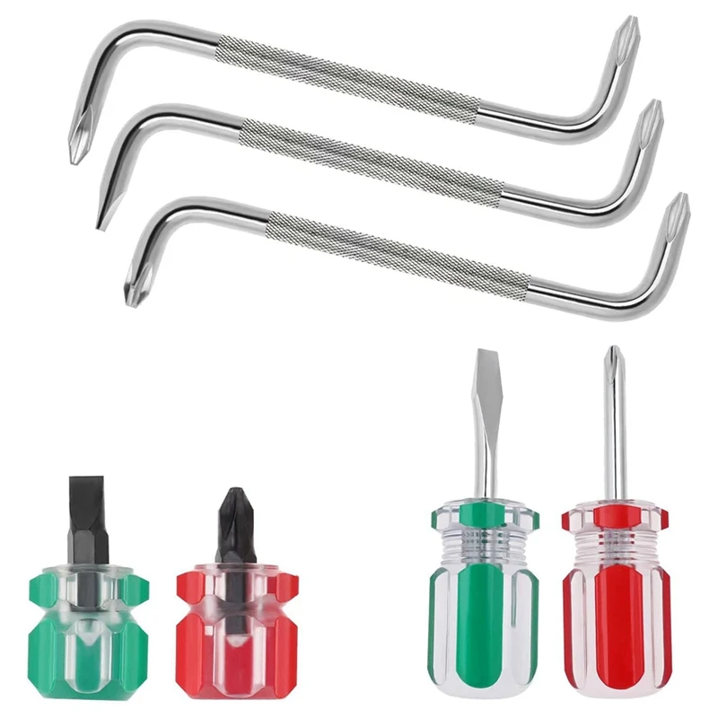 7 Pcs Offset Screwdriver Set Right Angle Screwdriver, Slotted Screwdriver Z-Type Screwdriver
7 Pcs Offset Screwdriver Set Right Angle Screwdriver, Slotted Screwdriver Z-Type Screwdriver