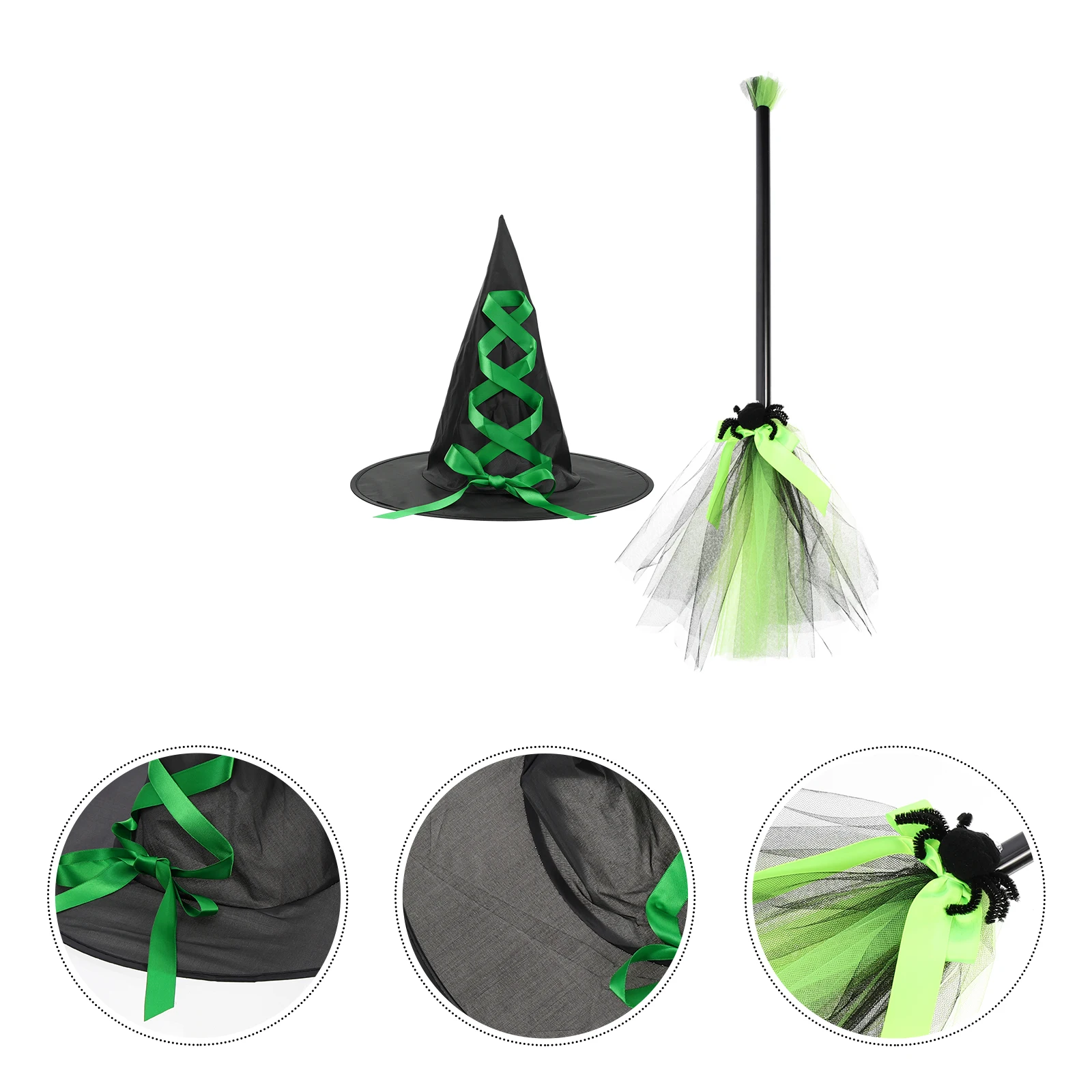 Witch Hat Set Witches Halloween Cosplay Props Broom Decor Decorations Party Kopfschmuck Pumpkin Men and Women
Witch Hat Set Witches Halloween Cosplay Props Broom Decor Decorations Party Kopfschmuck Pumpkin Men and Women