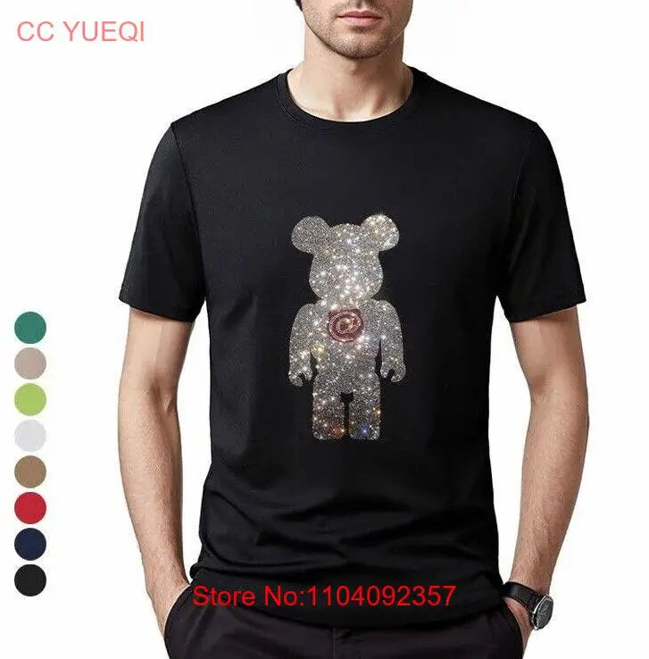 Новая модная роскошная мужская футболка с бриллиантами и стразами медведя, высокое качество
Новая модная роскошная мужская футболка с бриллиантами и стразами медведя, высокое качество