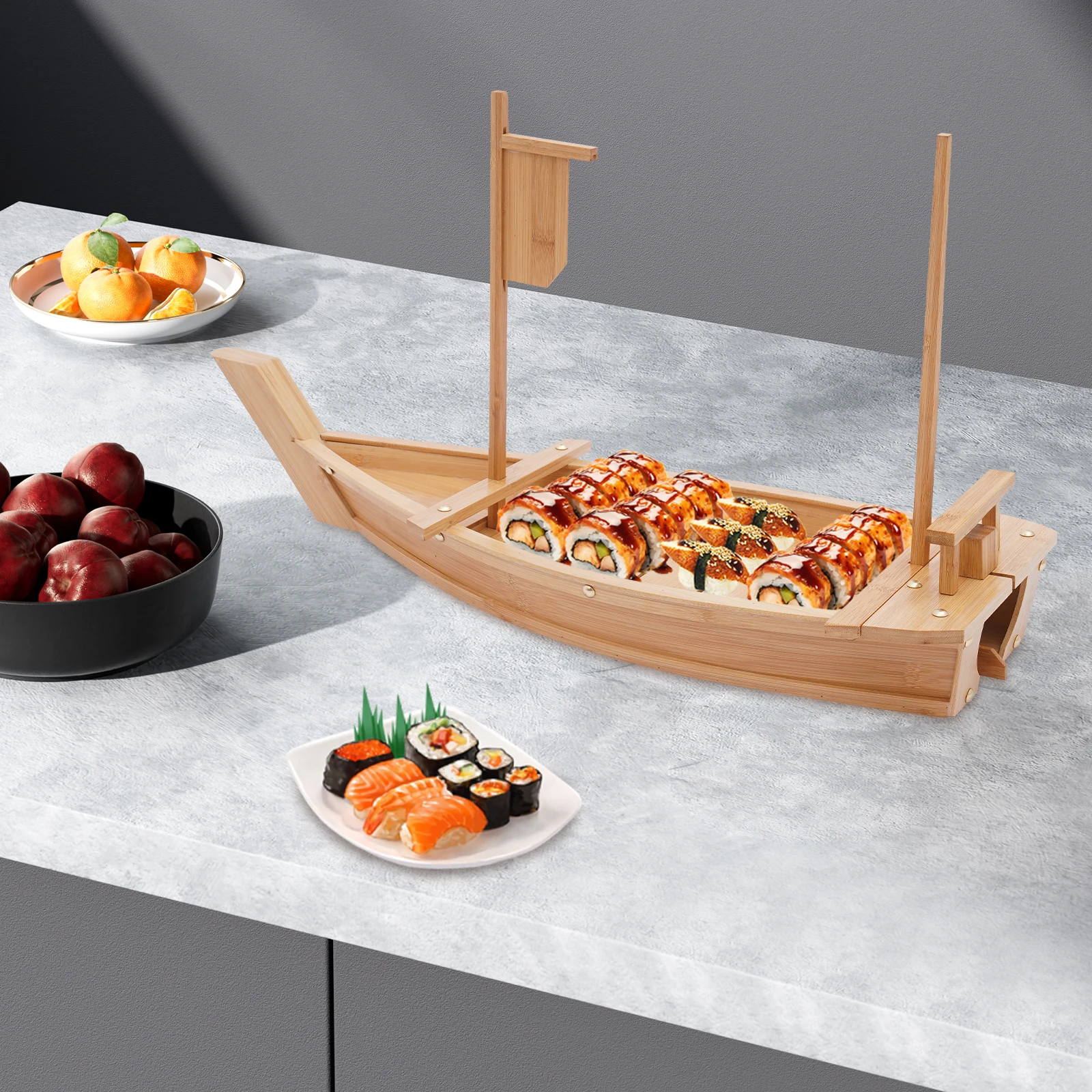 Поднос для суши в форме лодки 27,6*9,4 дюйма, большой поднос для суши в форме лодки, бамбуковый поднос для суши, подходящий для вечеринок, отелей, ресторанов
Поднос для суши в форме лодки 27,6*9,4 дюйма, большой поднос для суши в форме лодки, бамбуковый поднос для суши, подходящий для вечеринок, отелей, ресторанов