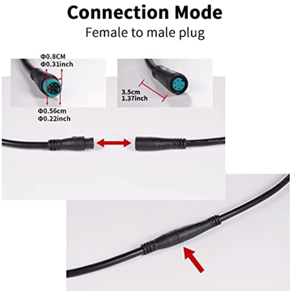 Ebike 5pin Display Extended Cable Waterproof To SM Adapter Cable Electric Bike Instrument Extension Cable Bicycle Accessories 
Ebike 5pin Display Extended Cable Waterproof To SM Adapter Cable Electric Bike Instrument Extension Cable Bicycle Accessories