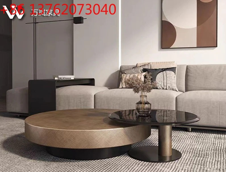 Итальянский светлый роскошный минималистичный небольшой круглый современный простой бронзовый журнальный столик из нержавеющей стали
Итальянский светлый роскошный минималистичный небольшой круглый современный простой бронзовый журнальный столик из нержавеющей стали