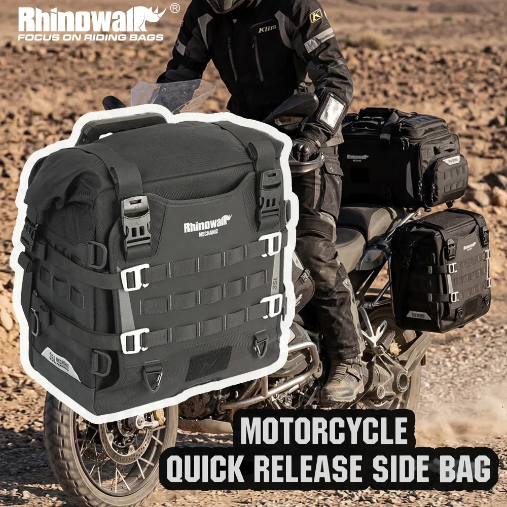 Rhinowalk Motorcycle Quick Release Side Bag Waterproof 20L/35L Anti-fall Pannier Travel Storage Luggage Anti-Theft For BMW KTM
Rhinowalk Motorcycle Quick Release Side Bag Waterproof 20L/35L Anti-fall Pannier Travel Storage Luggage Anti-Theft For BMW KTM