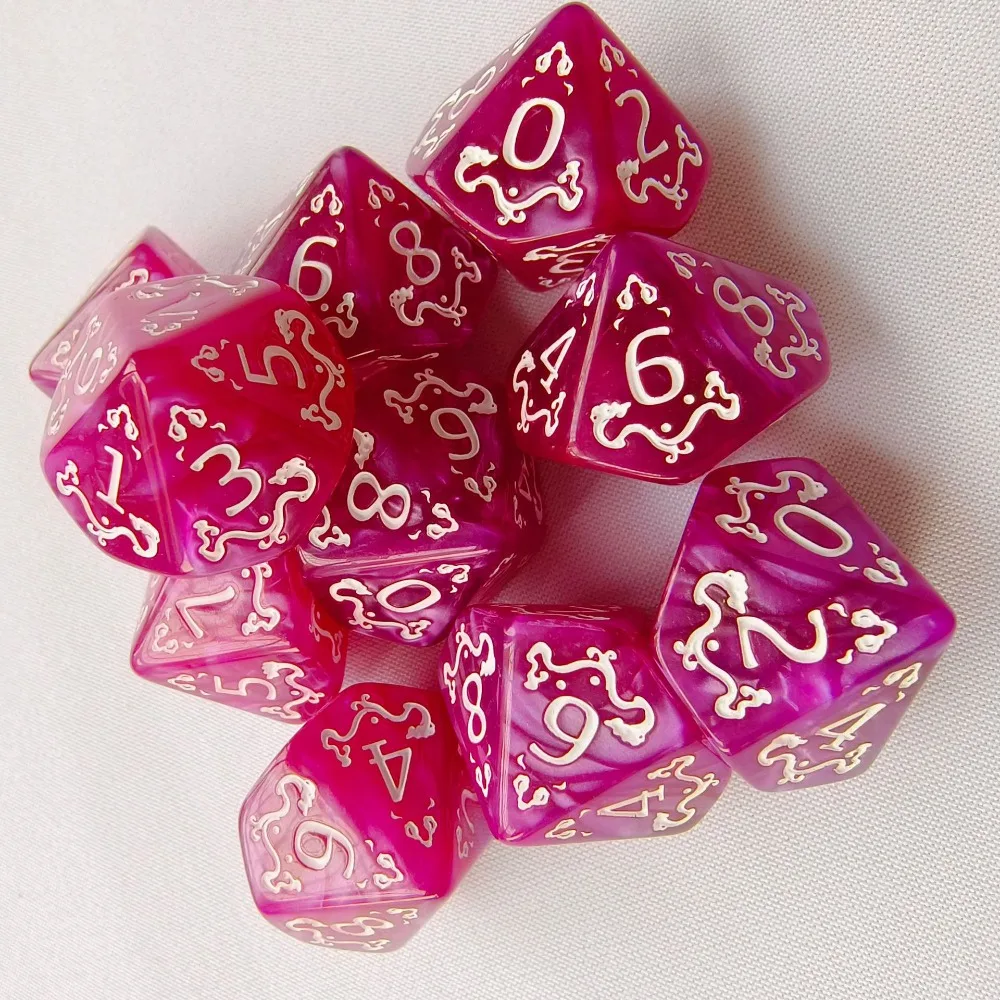 10PCS New Acrylic Dragon Themed Dice Set Yellow Purple Gold Red Polyhedral Sharp Corner Dice D10 Dice For Table Games Gift
10PCS New Acrylic Dragon Themed Dice Set Yellow Purple Gold Red Polyhedral Sharp Corner Dice D10 Dice For Table Games Gift