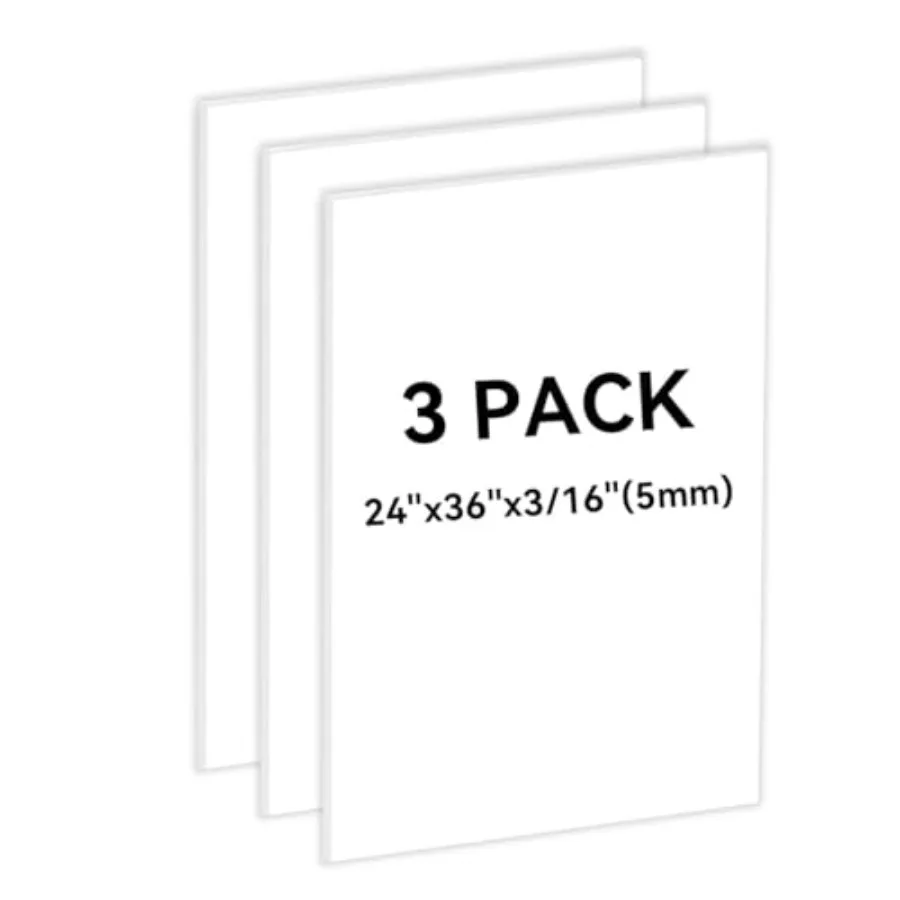 PACK White Foam Board 24x×/1 inches5MM Foam Core Board Poster Board for School Projects Crafting and Art Displays Durable Light
PACK White Foam Board 24x×/1 inches5MM Foam Core Board Poster Board for School Projects Crafting and Art Displays Durable Light
