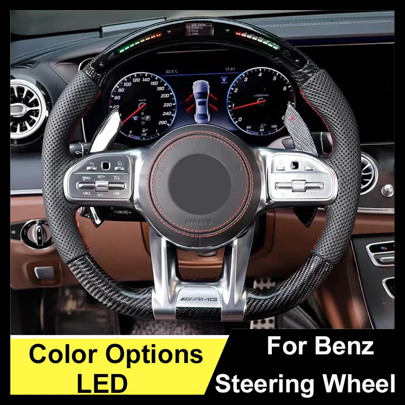 Рулевое колесо из углеродного волокна для Benz Mercedes AMG A B C E GLS GLA S C63 W205 W204 W213 2012-2021, индивидуализированное рулевое колесо
Рулевое колесо из углеродного волокна для Benz Mercedes AMG A B C E GLS GLA S C63 W205 W204 W213 2012-2021, индивидуализированное рулевое колесо