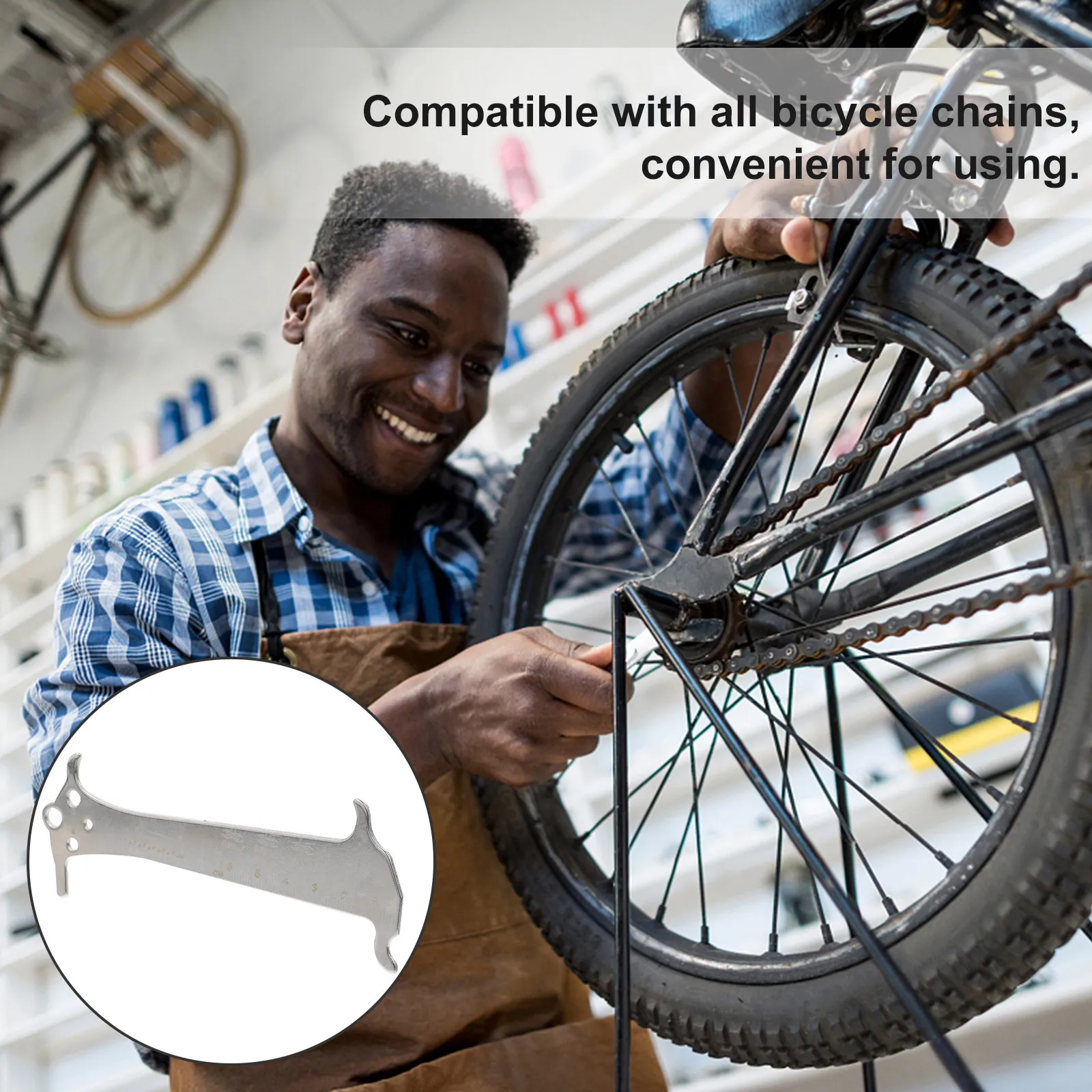 1pc Bike Wear Indicator Portable Gauge For Measuring Chain Wearing Degree Repair Checker Bike Chain Testing Tool Cycling
1pc Bike Wear Indicator Portable Gauge For Measuring Chain Wearing Degree Repair Checker Bike Chain Testing Tool Cycling