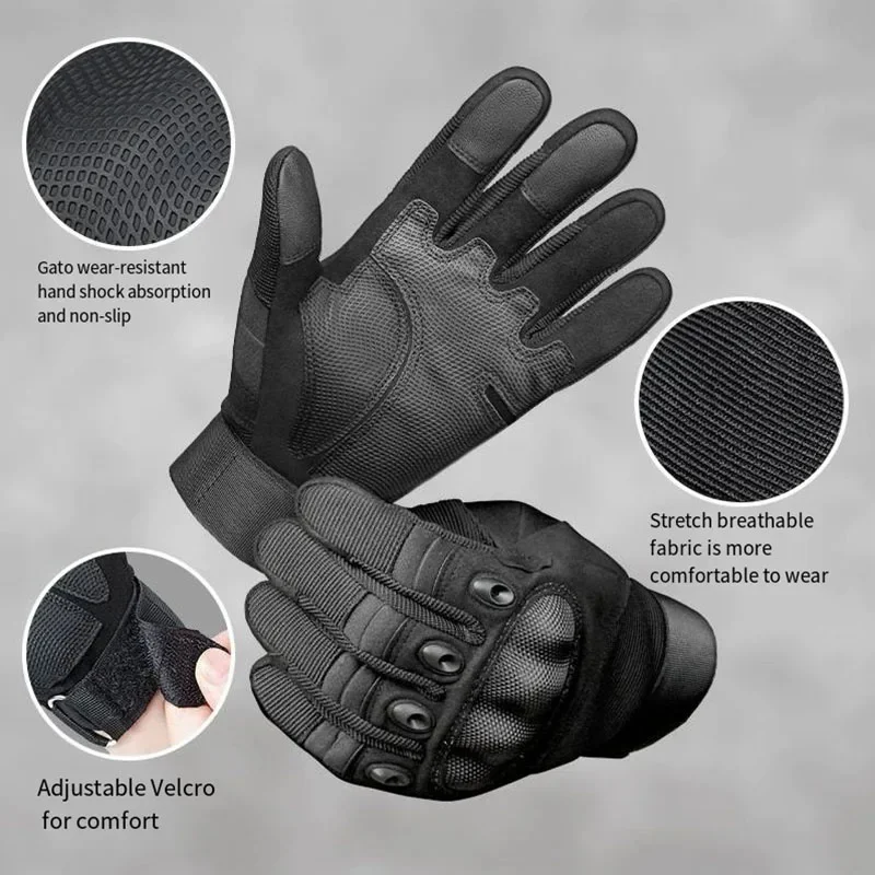 2025 Tactical Gloves Touch Screen Anti-slip Outdoor Mountaineering Combat Training All Refers Hard Shell Protective Gloves
2025 Tactical Gloves Touch Screen Anti-slip Outdoor Mountaineering Combat Training All Refers Hard Shell Protective Gloves