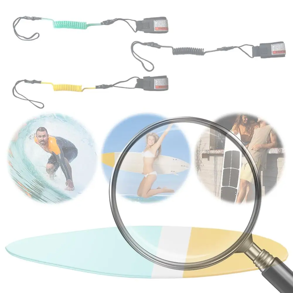 Премиальный спиральный лиш для серфинга с креплением на запястье и ремешком на щиколотку для падлборда, аксессуары для серфинга
Премиальный спиральный лиш для серфинга с креплением на запястье и ремешком на щиколотку для падлборда, аксессуары для серфинга