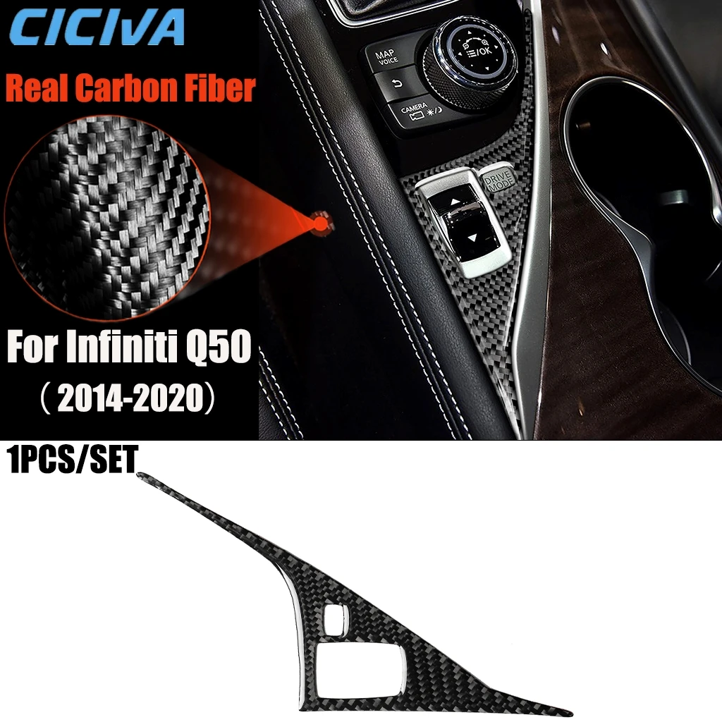 Carbon Fiber Car Accessories Driver Panels Decorative Modified Interior Trim Cover Soft Sticker For Infiniti Q50 2014-2020 
Carbon Fiber Car Accessories Driver Panels Decorative Modified Interior Trim Cover Soft Sticker For Infiniti Q50 2014-2020