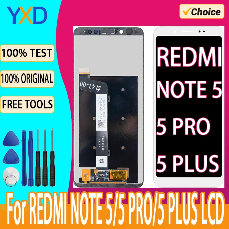 ЖК-дисплей для XIAOMI REDMI NOTE 5 Plus, ЖК-дисплей с сенсорным экраном и дигитайзером в сборе для REDMI Note5 Plus, сменный ЖК-экран
ЖК-дисплей для XIAOMI REDMI NOTE 5 Plus, ЖК-дисплей с сенсорным экраном и дигитайзером в сборе для REDMI Note5 Plus, сменный ЖК-экран