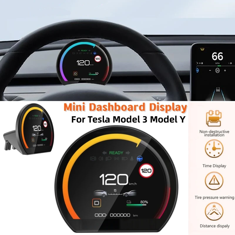 3.54 Inch Car Mini Dashboard Display Modified Head Up LCD Display For Tesla Model 3 Model Y
3.54 Inch Car Mini Dashboard Display Modified Head Up LCD Display For Tesla Model 3 Model Y