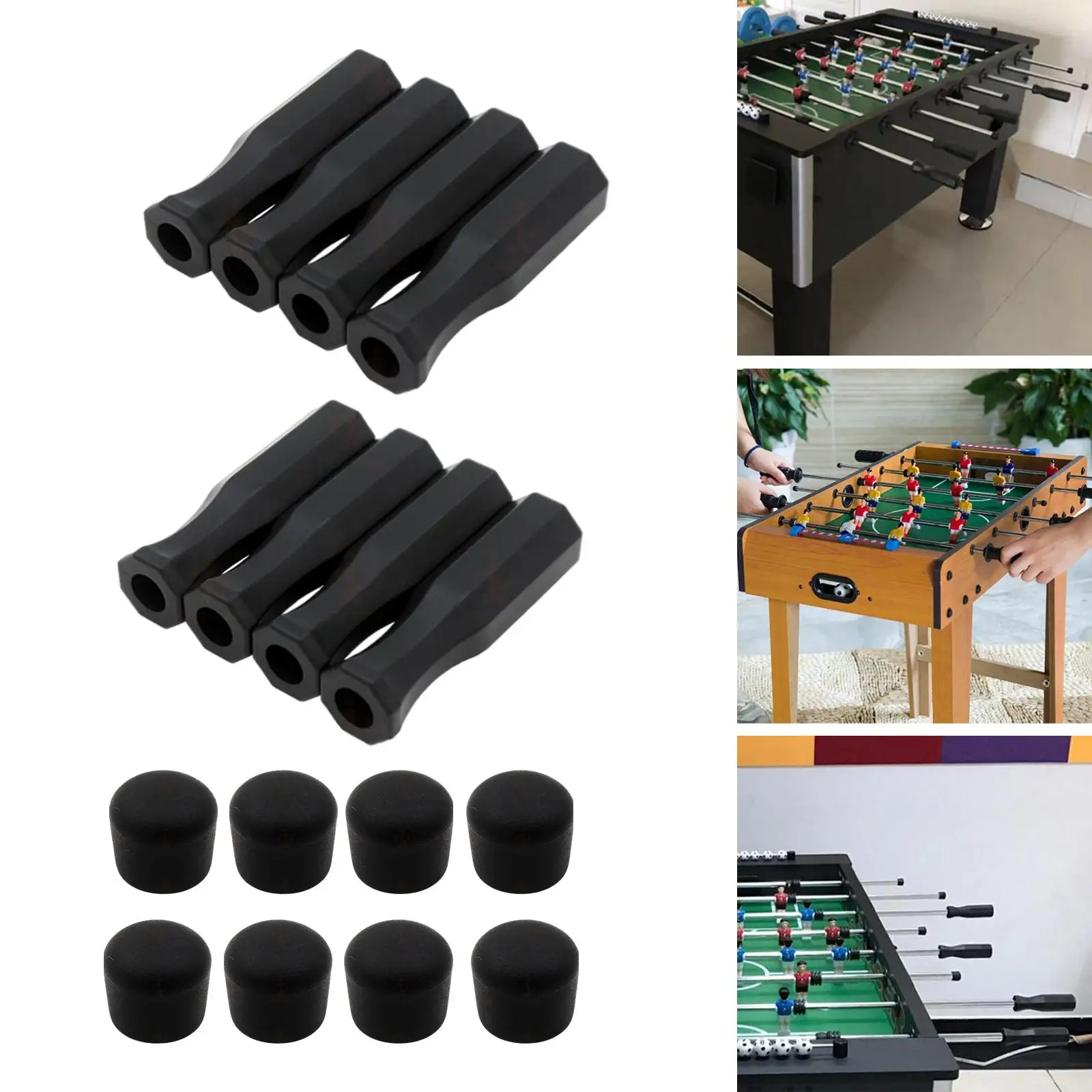 16x Octagonal Handles And Safety End Soccer Table Non-Slip Design Foosball
16x Octagonal Handles And Safety End Soccer Table Non-Slip Design Foosball