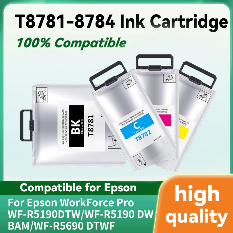 Чернильный картридж T8781 T8782 T8783 T8784 с пигментными чернилами для Epson WorkForce Pro WF-R5190DTW WF-R5690DTWF WF-R5190 DTW WF-R5690
Чернильный картридж T8781 T8782 T8783 T8784 с пигментными чернилами для Epson WorkForce Pro WF-R5190DTW WF-R5690DTWF WF-R5190 DTW WF-R5690