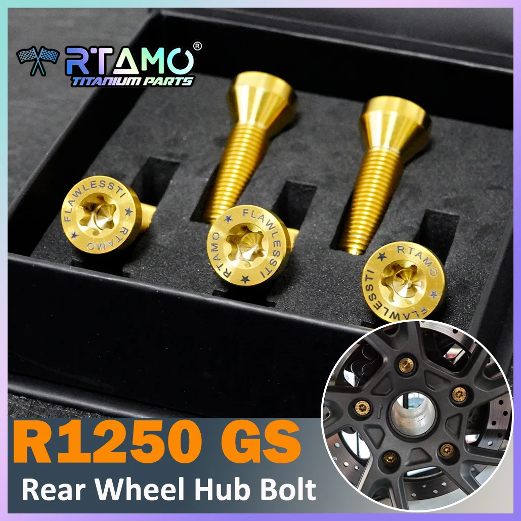 RTAMO Gr5 Titanium Bolt M10X27 Rear Wheel Hub Bolt Fit for BMW R1200GS/R1250GS Modified Screw
RTAMO Gr5 Titanium Bolt M10X27 Rear Wheel Hub Bolt Fit for BMW R1200GS/R1250GS Modified Screw
