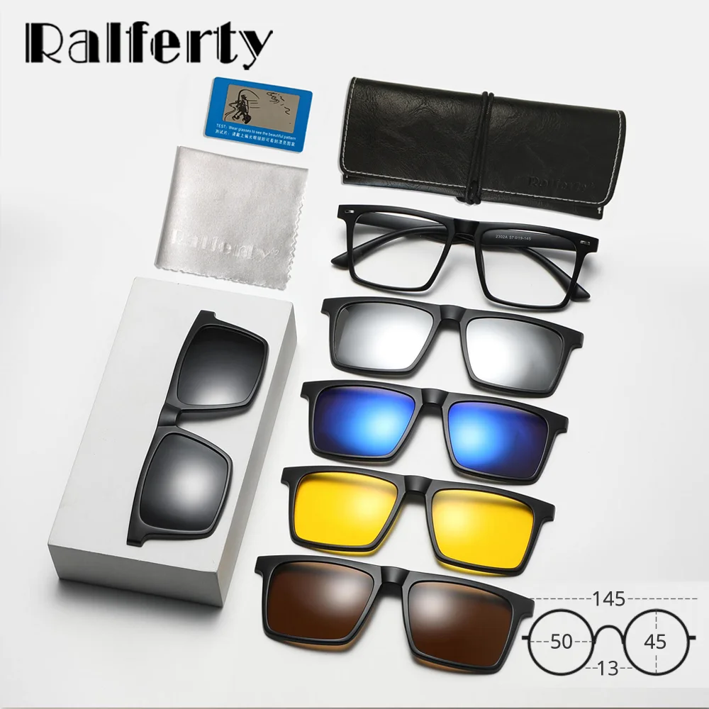 Ralferty Men Magnetic Sunglasses For Eyeglasses Frame 5 In 1 Polarized Fishing Glasses Night Vision Driver Trendy Women Unisex
Ralferty Men Magnetic Sunglasses For Eyeglasses Frame 5 In 1 Polarized Fishing Glasses Night Vision Driver Trendy Women Unisex