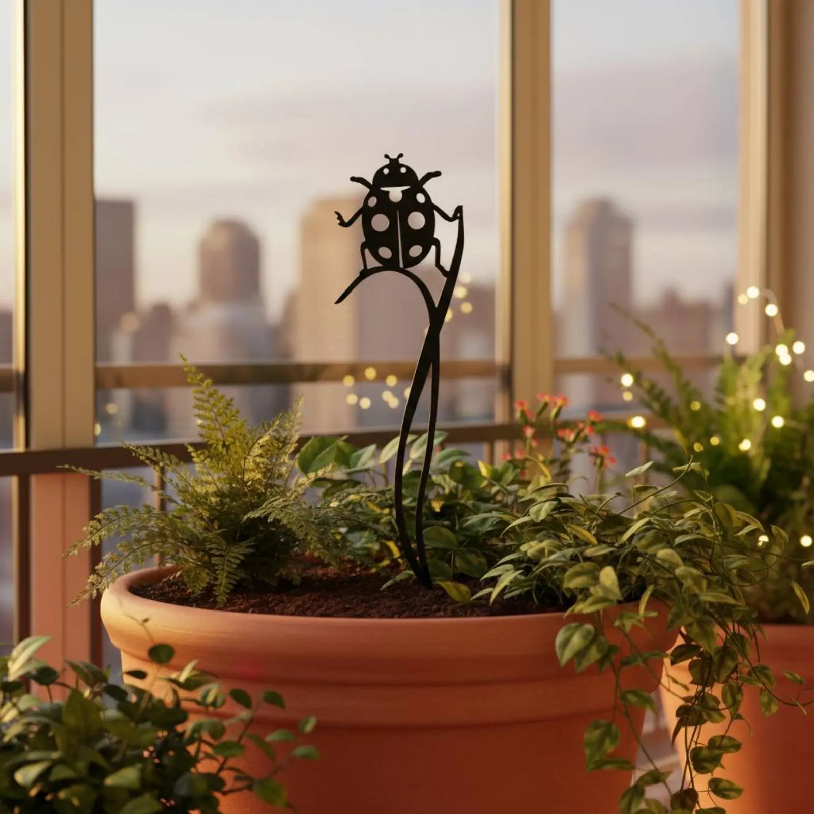 Ladybug Garden Stake Artistic Cutout Design Hollow Ladybug Yard Art Garden Stake Vibrant Colors Weathered Finish
Ladybug Garden Stake Artistic Cutout Design Hollow Ladybug Yard Art Garden Stake Vibrant Colors Weathered Finish