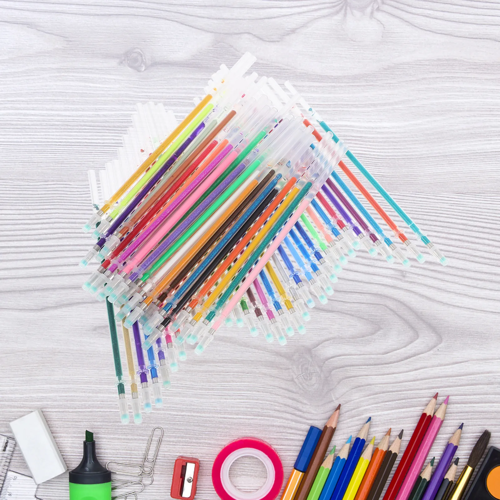 60 шт. цветных гелевых стержней для ручек с блестками и неоновыми чернилами, сменные, для скрапбукинга, раскрасок и рисования для взрослых
60 шт. цветных гелевых стержней для ручек с блестками и неоновыми чернилами, сменные, для скрапбукинга, раскрасок и рисования для взрослых