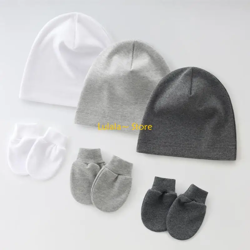 Y4QA Детская шапочка и варежки для новорожденных, мягкая ткань, приятная для кожи, многоцветная
Y4QA Детская шапочка и варежки для новорожденных, мягкая ткань, приятная для кожи, многоцветная