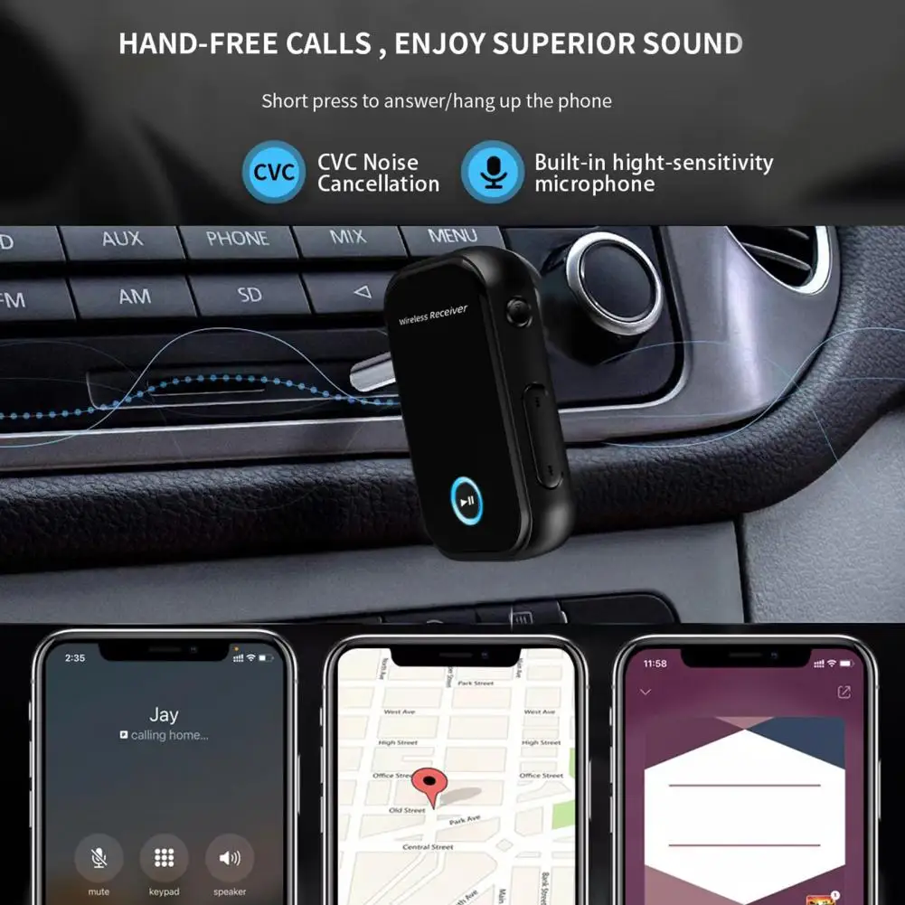 Wireless Receiver Dongle Excellent Lossless Voice Control Bluetooth-compatible 5.0 Music Audio Aux Receiver for Smartphone
Wireless Receiver Dongle Excellent Lossless Voice Control Bluetooth-compatible 5.0 Music Audio Aux Receiver for Smartphone
