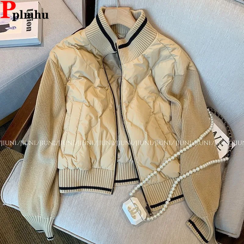 Warm Casual Lightweight Cotton Coats Tops Knitted Patchwork Design Chaquetas Vintage Jackets Casaco Winter Women Jaqueta Abrigos
Warm Casual Lightweight Cotton Coats Tops Knitted Patchwork Design Chaquetas Vintage Jackets Casaco Winter Women Jaqueta Abrigos