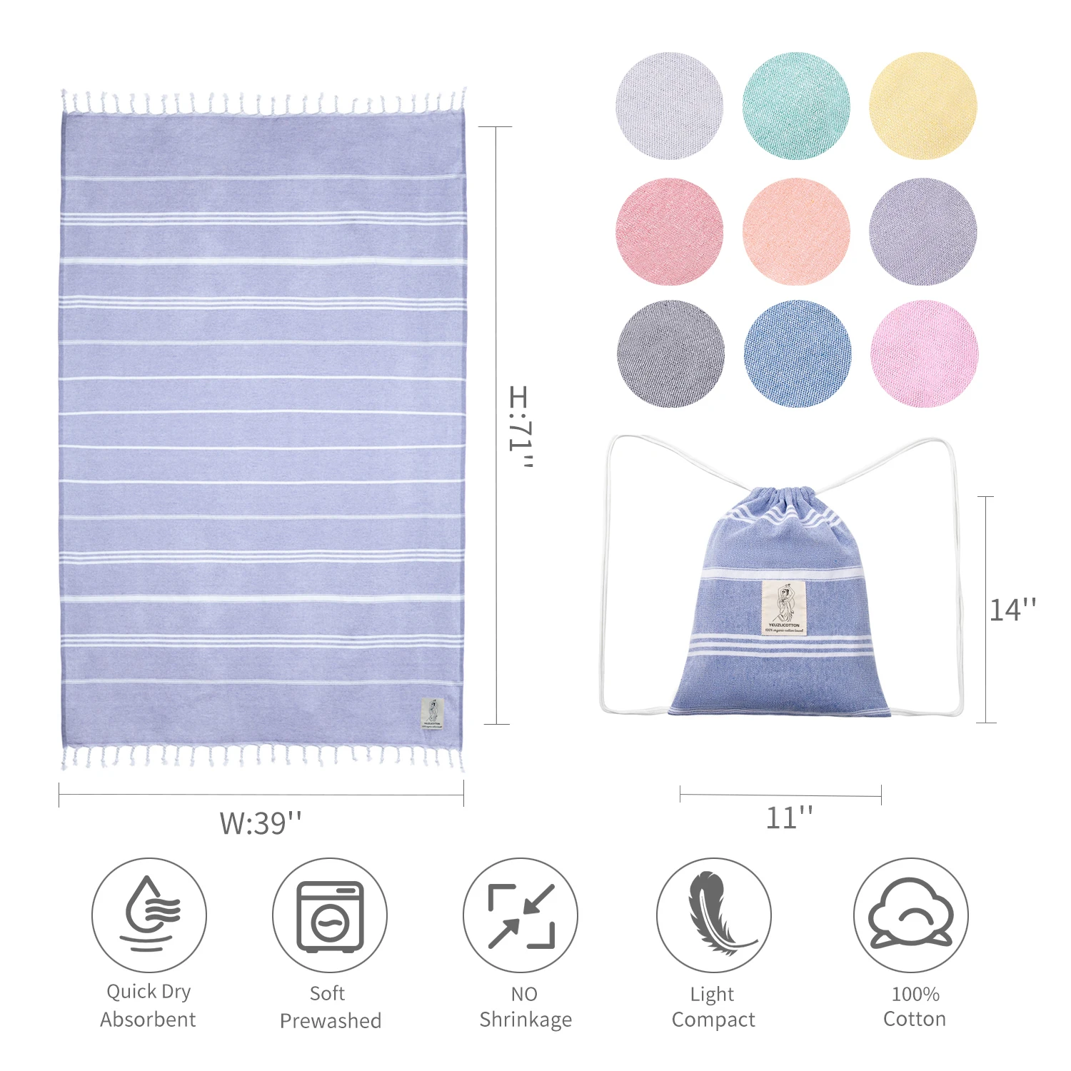 YEUZLICOTTON 100x180cm Color Beach Twoel 100% Cotton Tassel Women Home Wearable Fast Dry Gym Yoga Bathrobe Bath Large Twoel Gift
YEUZLICOTTON 100x180cm Color Beach Twoel 100% Cotton Tassel Women Home Wearable Fast Dry Gym Yoga Bathrobe Bath Large Twoel Gift