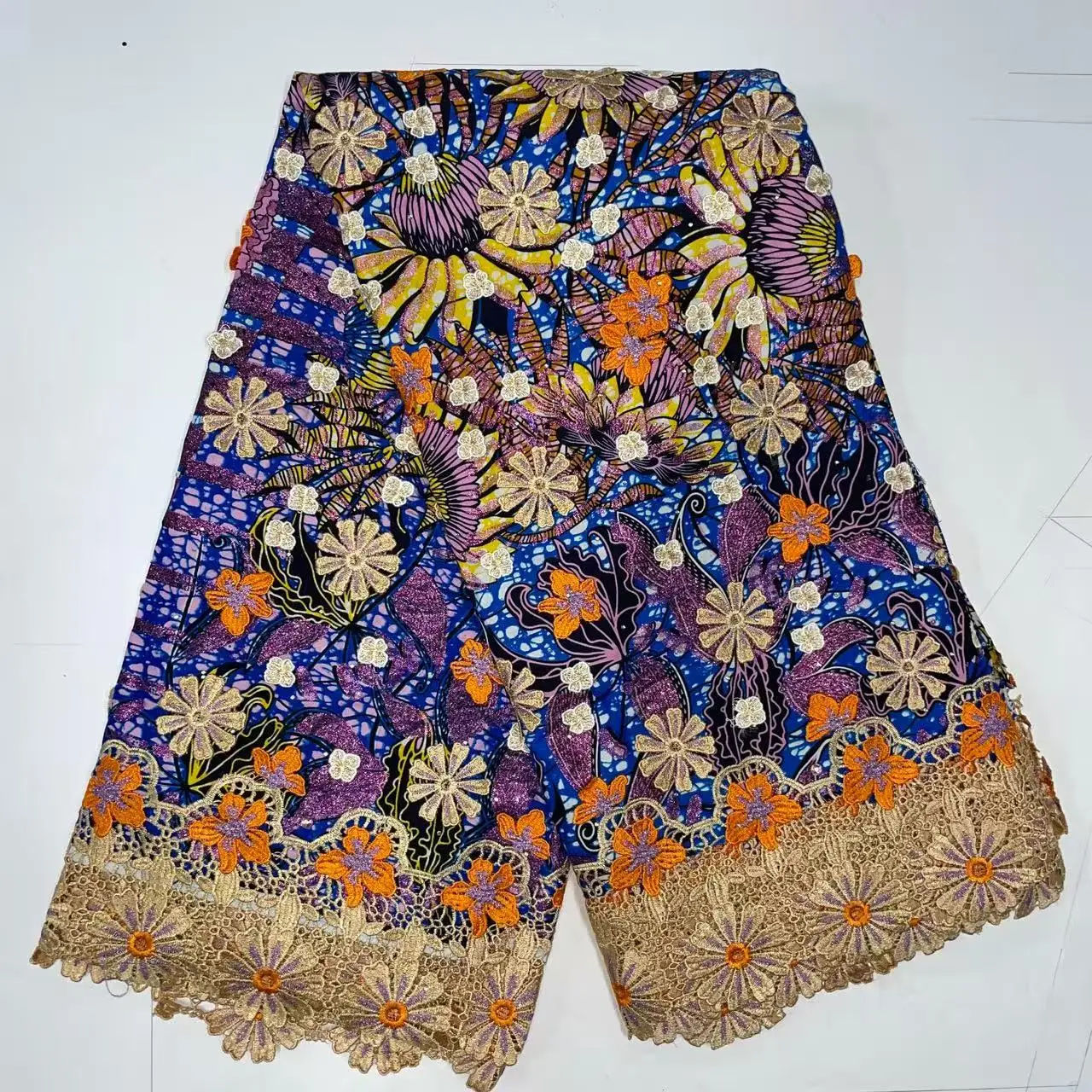 African Wax Prints 3D Embroidered Guipure Cord Lace Net Nigerian Fabric 5 Yards for Party Wedding Dress Fabric
African Wax Prints 3D Embroidered Guipure Cord Lace Net Nigerian Fabric 5 Yards for Party Wedding Dress Fabric