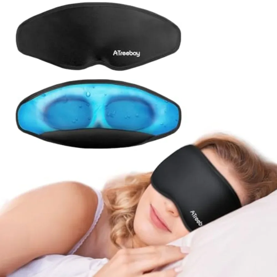 3D Gel Cooling Eye Mask, Weighted Eye mask for Sleeping, 3D Contoured Cup No Pressure Night Blindfold Sleep Mask, Ice Cold Pack
3D Gel Cooling Eye Mask, Weighted Eye mask for Sleeping, 3D Contoured Cup No Pressure Night Blindfold Sleep Mask, Ice Cold Pack