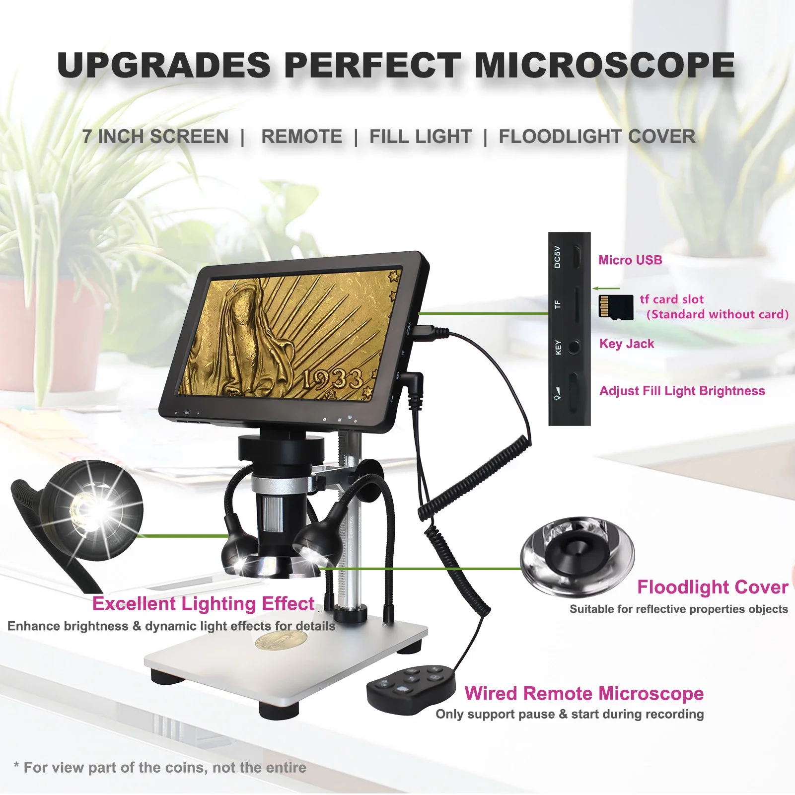 Цифровой USB-микроскоп с увеличением 1600X, мини-ручная инспекционная камера, лупа для кожи, светодиодная подсветка, OEM-видеомикроскоп Rohs
Цифровой USB-микроскоп с увеличением 1600X, мини-ручная инспекционная камера, лупа для кожи, светодиодная подсветка, OEM-видеомикроскоп Rohs